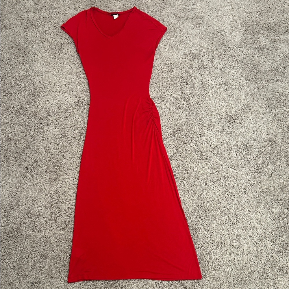Elegant Red Maxi Dress